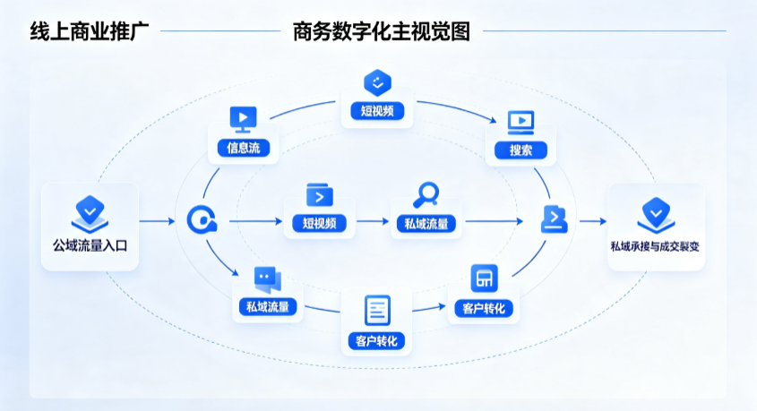 丰满区线上商业推广怎么做？全域流量闭环搭建与低成本转化实战指南